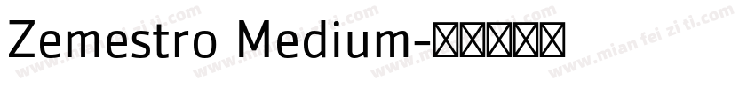 Zemestro Medium字体转换